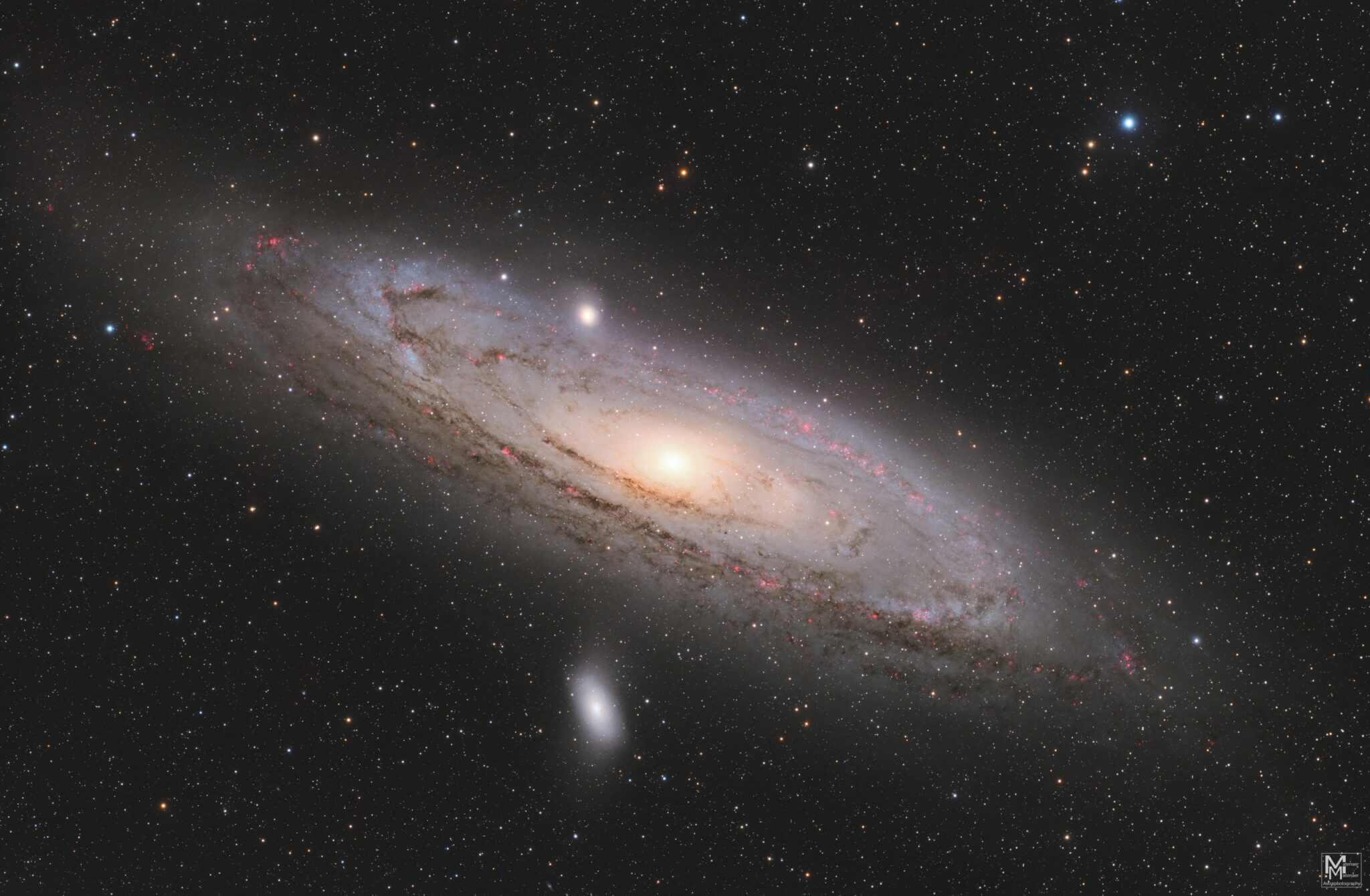 M31 Andromeda Galaxy - hochauflösende Astrofotografie