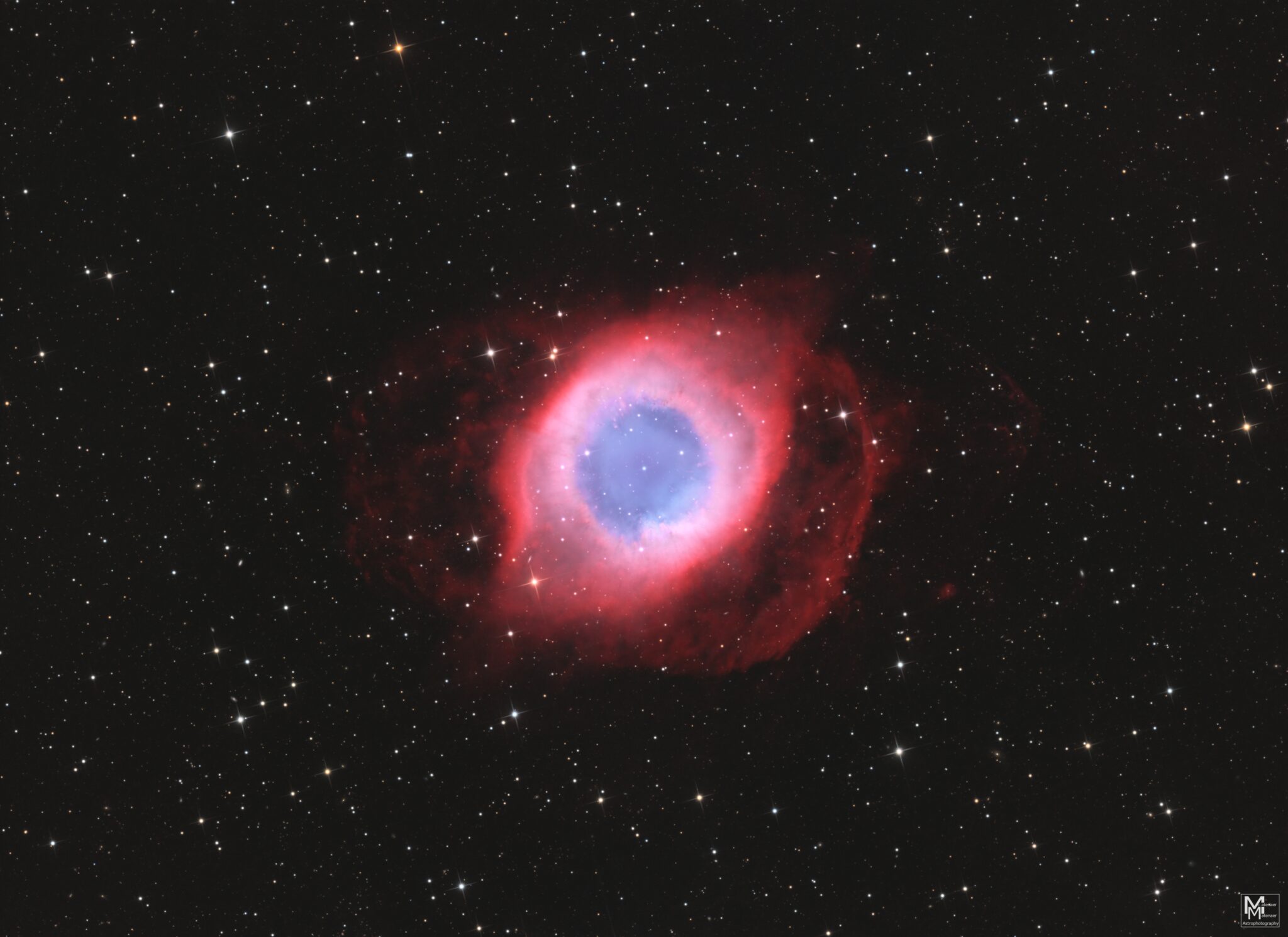 NGC 7293 Helix Nebula - hochauflösende Astrofotografie