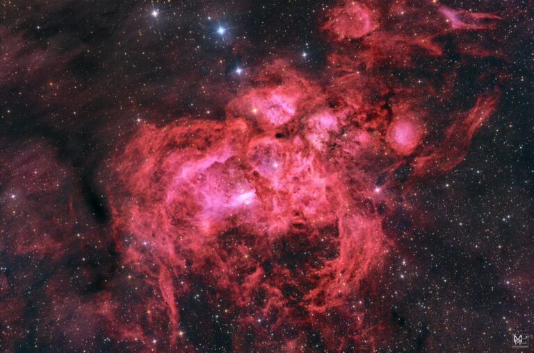 NGC 6357 War and Peace Nebula Lacerta 800 ASI 2600MM HaO_LRGB 7h59m