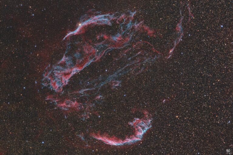 NGC 6992 Eastern Veil FRA 280 ASI 2600 HOO_RGB_Sterne 8h30