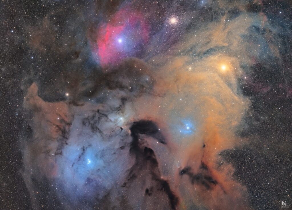 Rho Ophiuchi 2Panel FRA280 TT2600mm 13h51m LRGB