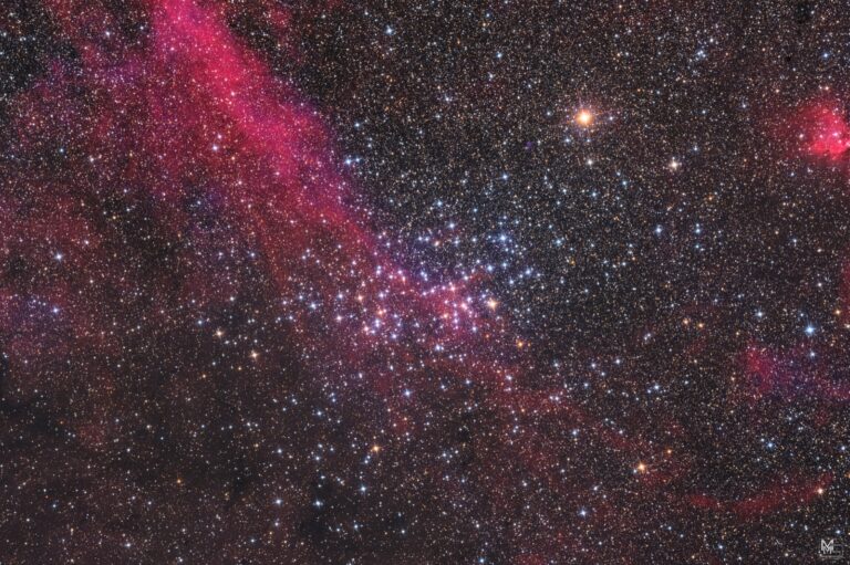 NGC 3532 Wishing Well Cluster Lacerta 800 ASI 2600MM 4h36mLRGB 1h25Ha 1h20m O3